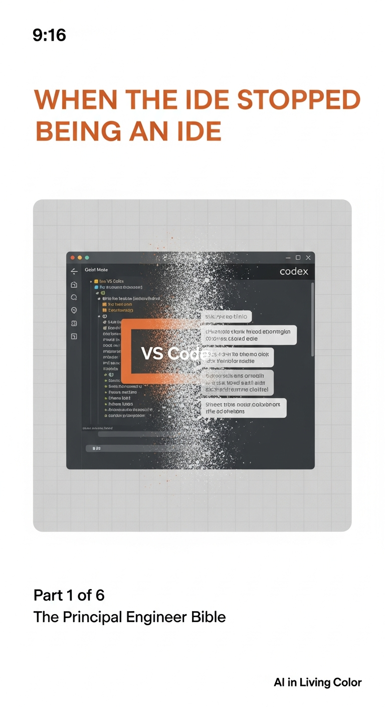 The Principal Engineer's Bible, Part 1: When the IDE Stopped Being an IDE